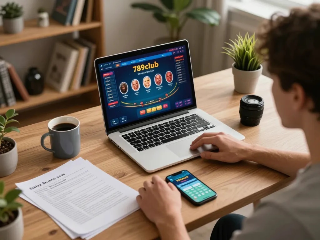 Engaging moment at 789club online poker game showcasing player strategy and comfort.