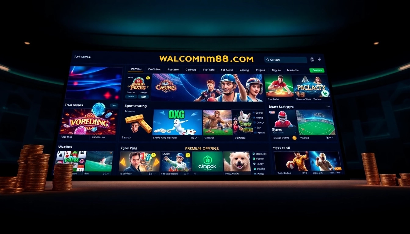 Engaging interface of mm88 com showcasing online casino games and betting options.