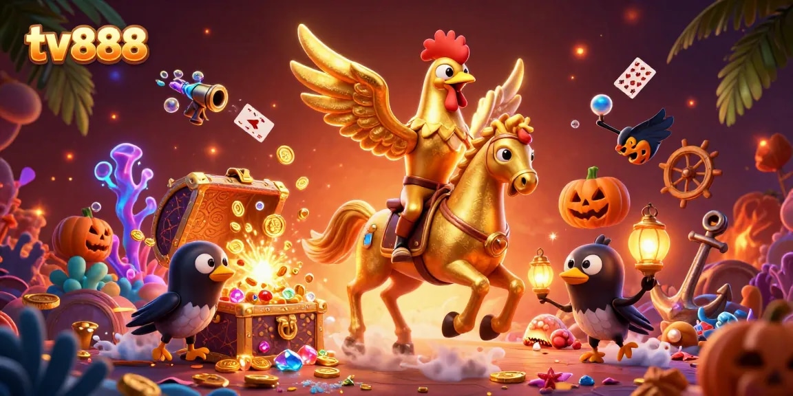Experience thrilling gameplay at tv888 with a magical casino adventure featuring unique characters and vibrant elements.