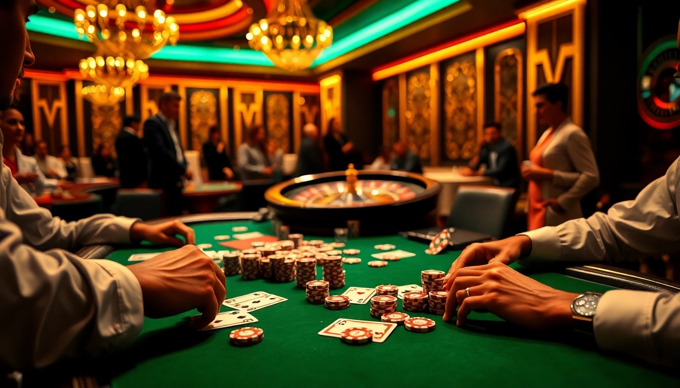 Players engaged in a thrilling MK8 poker game surrounded by chips and cards.