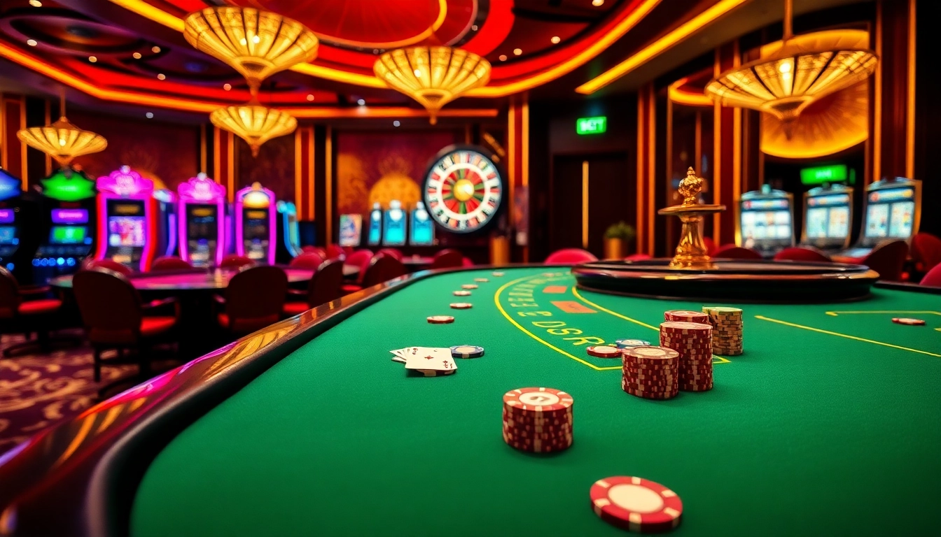 Experience thrilling gaming actions at SOIBET with vibrant tables and exciting casino atmosphere.