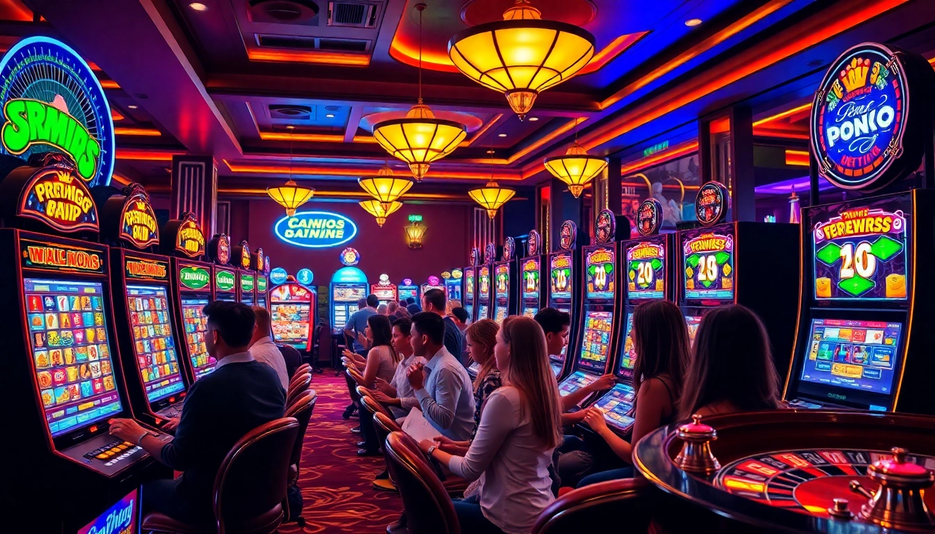 Experience the thrill of slot gacor nekatwin with vibrant casino machines and enthusiastic players.
