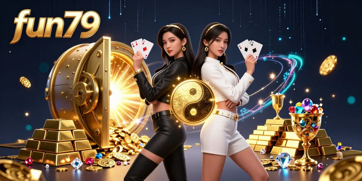 Experience thrilling wins at fun79 with vibrant playing cards and dazzling casino treasures.