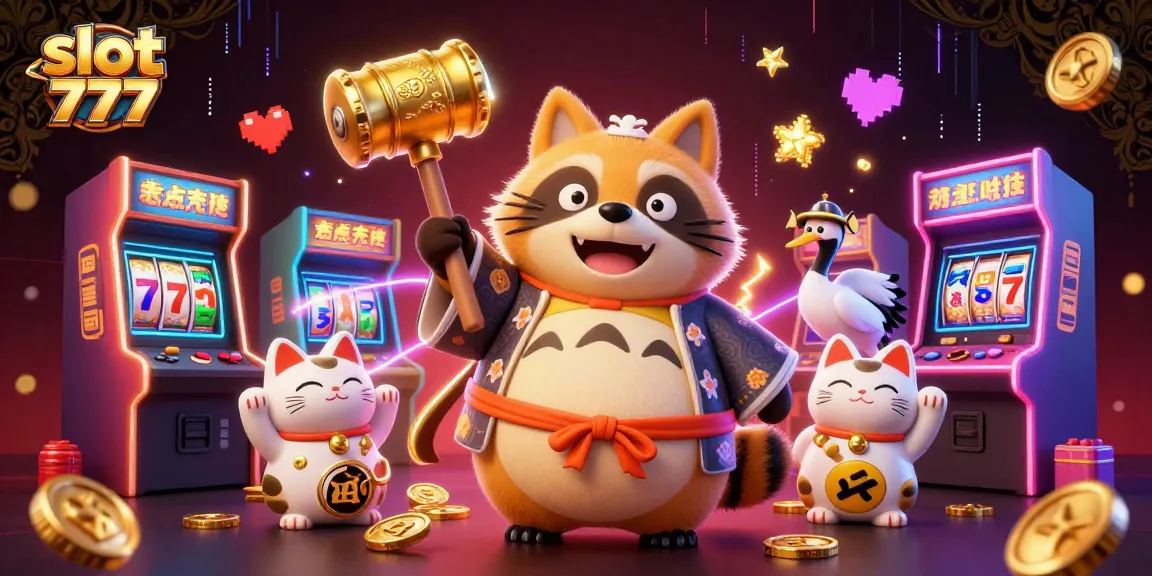 Spin to win big with slot 777 featuring vibrant characters and dazzling game elements.