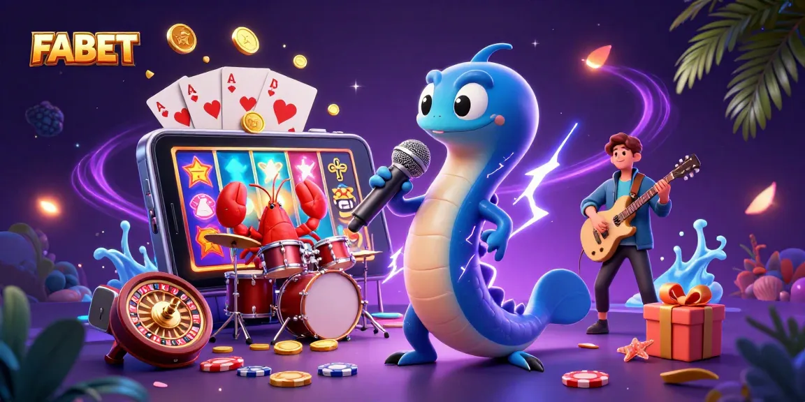 Experience engaging gaming action with FABET in a vibrant underwater casino scene.