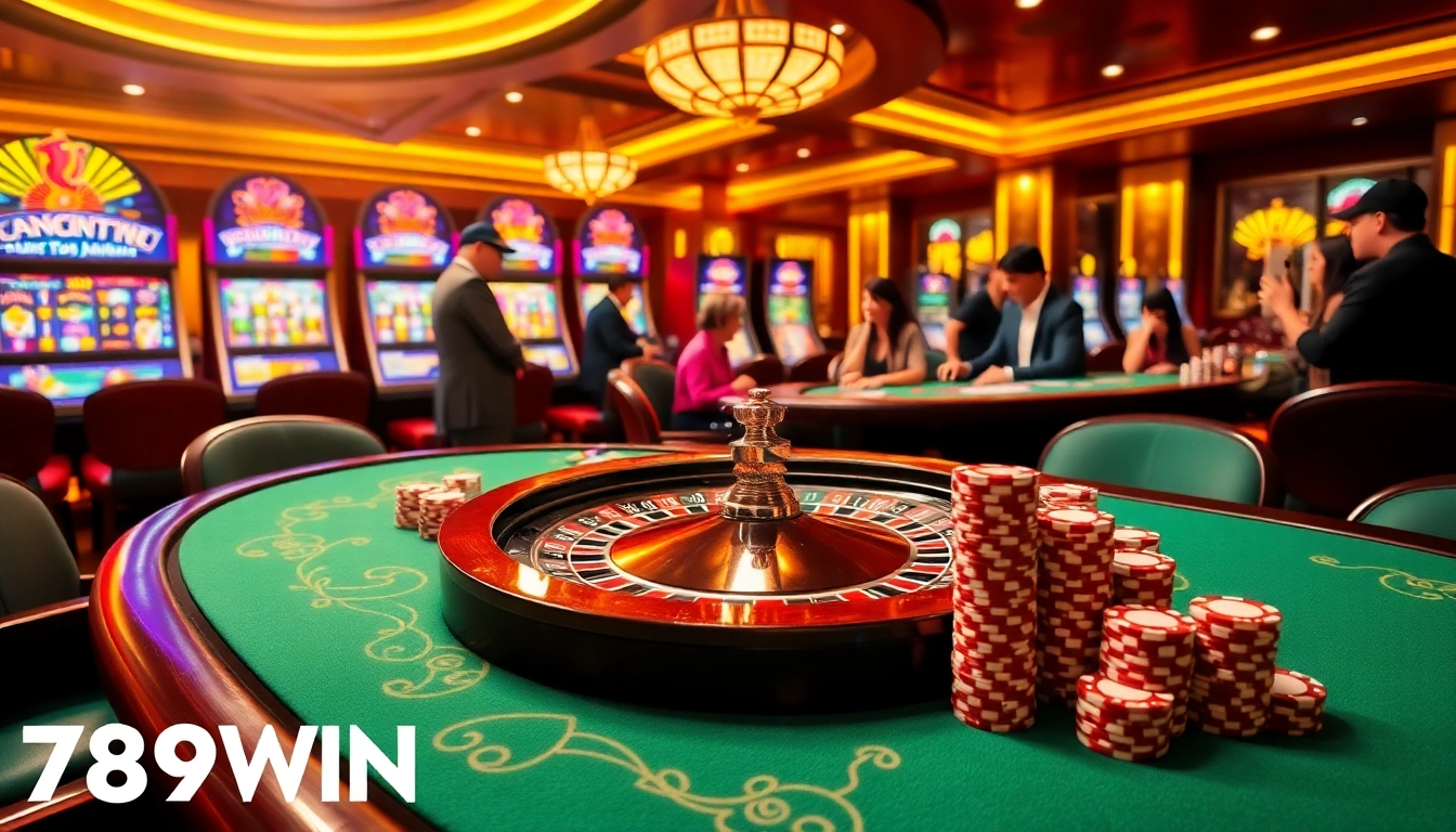 Experience the thrill of 789WIN with vibrant casino action featuring roulette and poker.