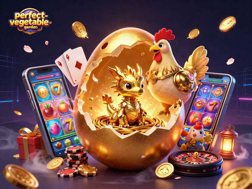 Engaging golden dragon rewarding players at perfect-vegetable-garden casino with brilliant slots and games.