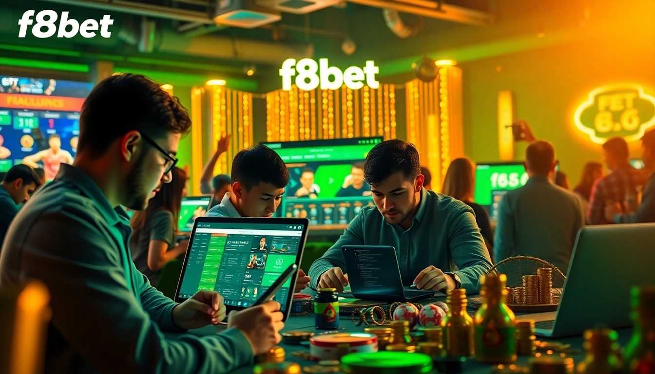 Exciting online betting experience at f8bet.io with players engaging in games.