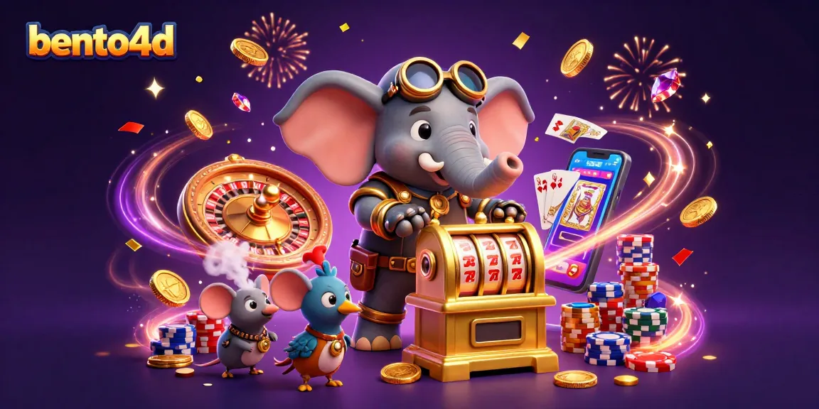 Rasakan sensasi bento4d dengan ilustrasi kasino dinamis kami yang menampilkan karakter steampunk dan elemen permainan