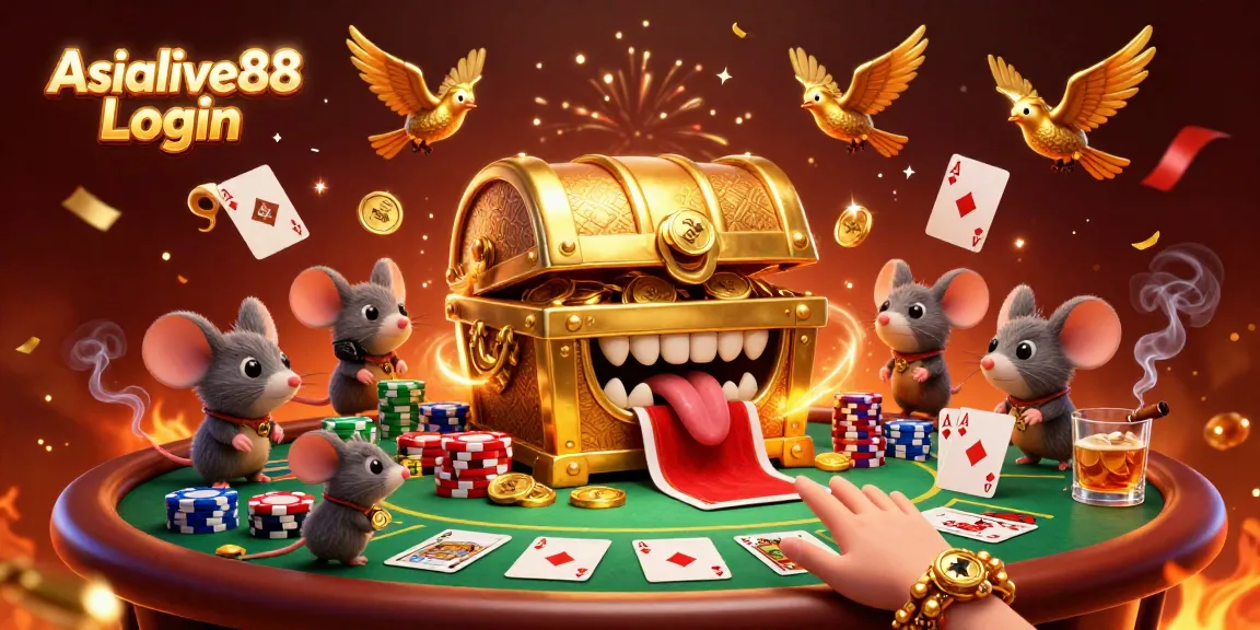 Engage in thrilling gameplay with Asialive88 Login, featuring a dynamic casino atmosphere.