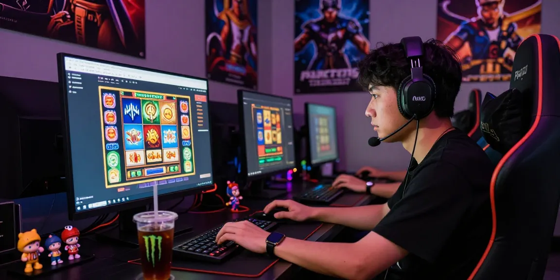 Pajaktoto resmi gaming scene highlighting a player immersed in an online slot game experience.