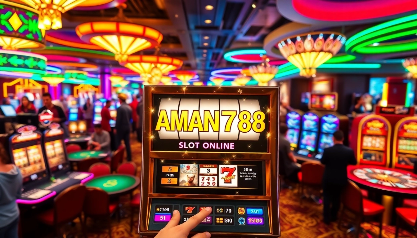 Rasakan keseruan slot online aman788 dengan permainan kasino yang penuh warna dan pemain yang menarik.