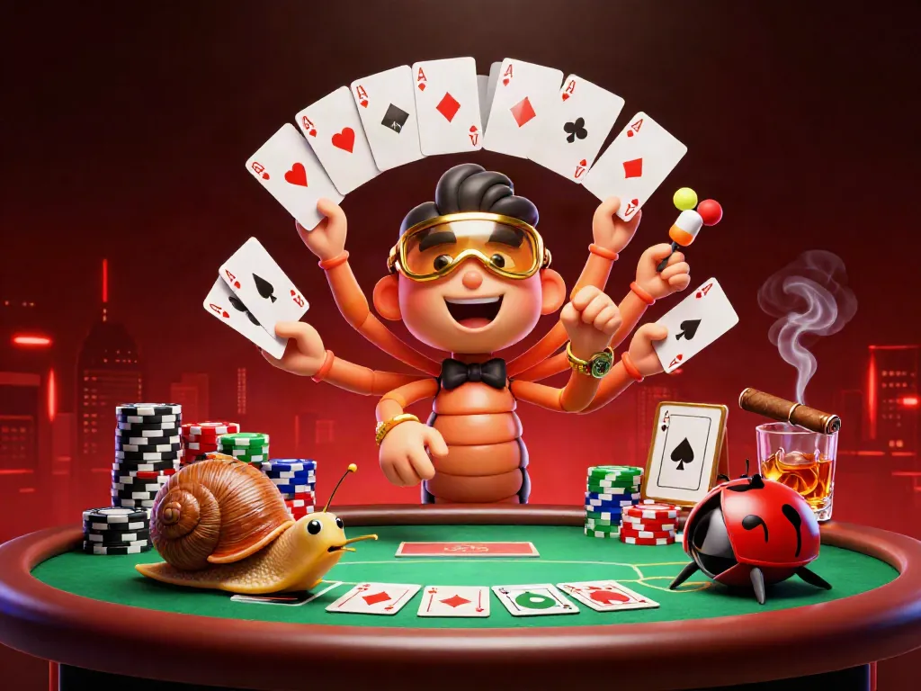 Permainan situs gwp168 dengan dealer dan simbol kasino yang menakjubkan.