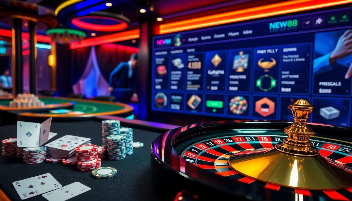 Experience the thrill of betting at New88 with dynamic cards and roulette that promise excitement.