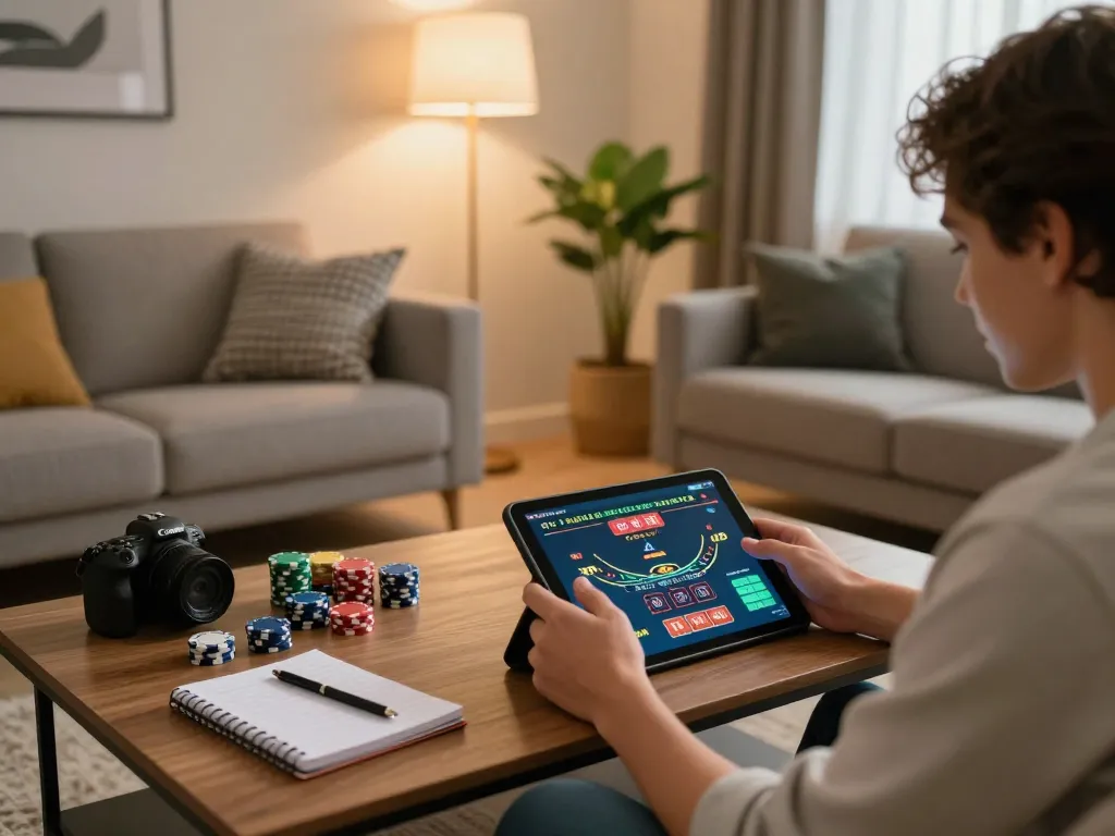 Engaging live dealer blackjack scene at home using https://goal123.ac/ for an enjoyable online gaming experience