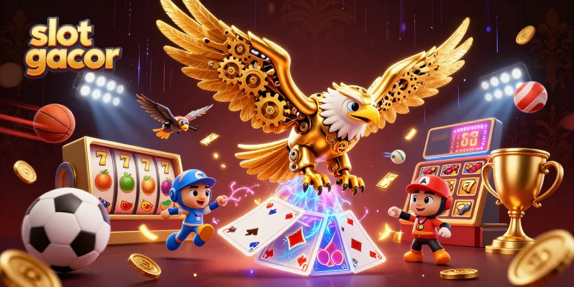 Experience slot gacor adventures with dynamic characters and vibrant casino elements shining through