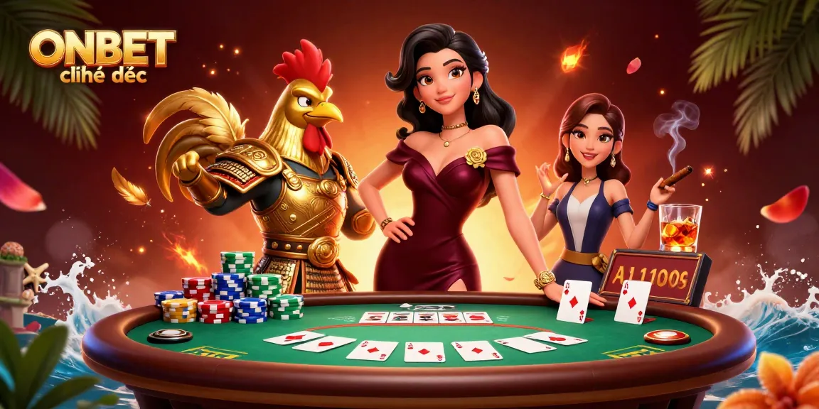Experience premier gaming at ONBET chính thức with a glamorous dealer and robust poker action.
