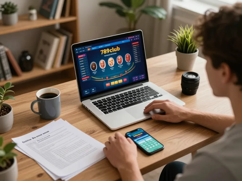 Engaging moment at 789club online poker game showcasing player strategy and comfort.