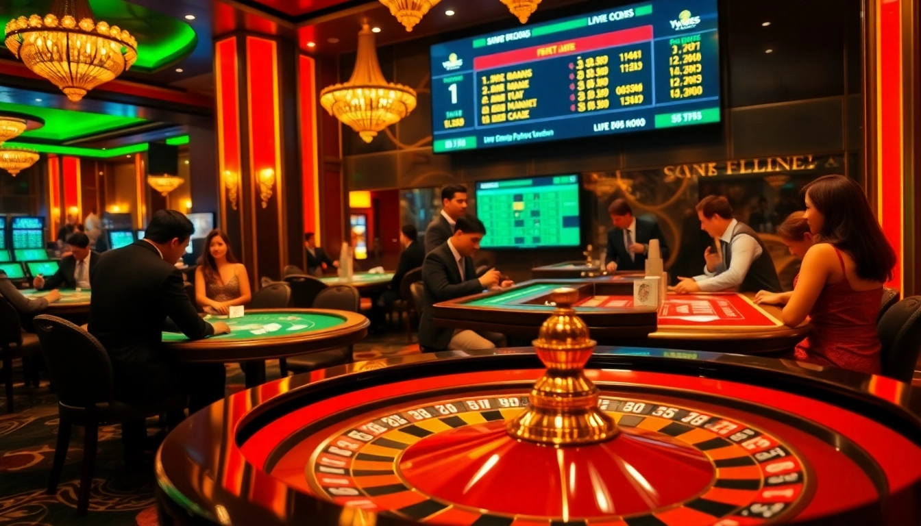 Place bets and strategize at the online platform https://tylebongdatructuyen.org/, as excitement fills the upscale casino.