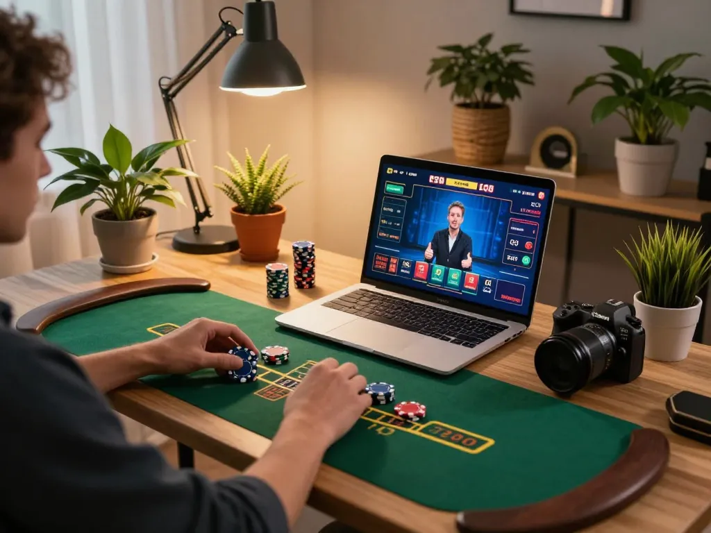 Engaging in a thrilling online blackjack game at home, kkwin offers a modern gaming experience.