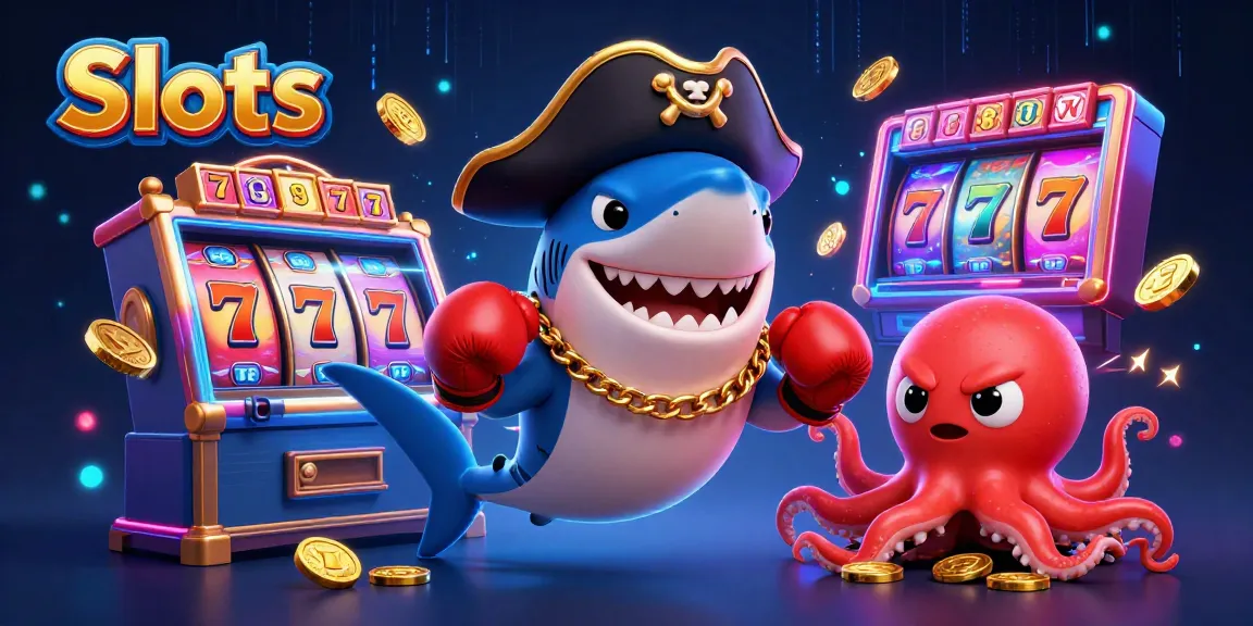 Spin colorful Slots with fun characters in an enchanting casino scene.