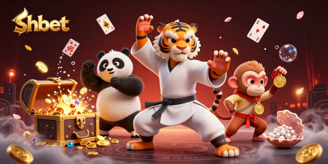 Engage in thrilling baccarat at shbet with cartoon characters in an exciting online casino setting.