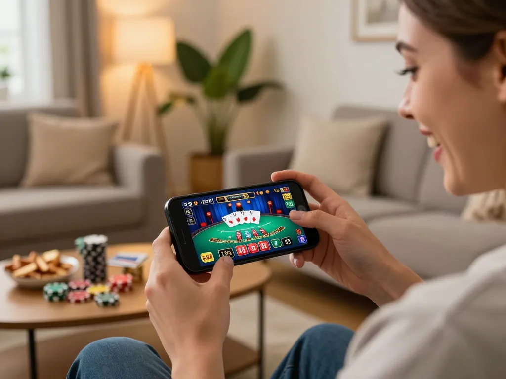 Engaging mobile casino gameplay on smartphone displaying ทางเข้า m110 live blackjack interactions with vibrant atmosphere