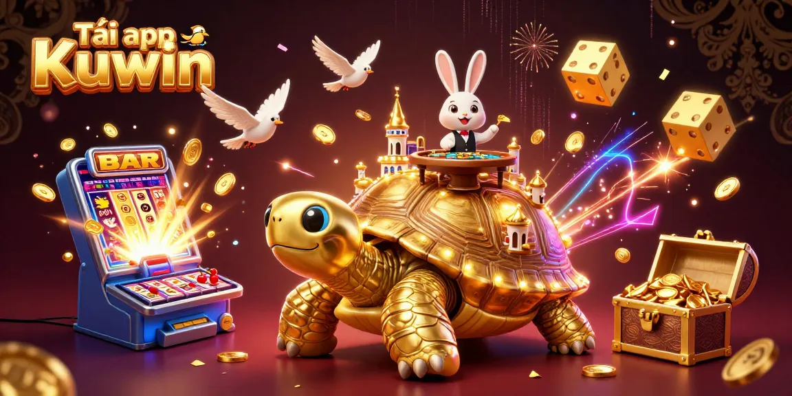 Tải app Kuwin to experience ultimate gaming fun with vibrant casino elements and golden rewards