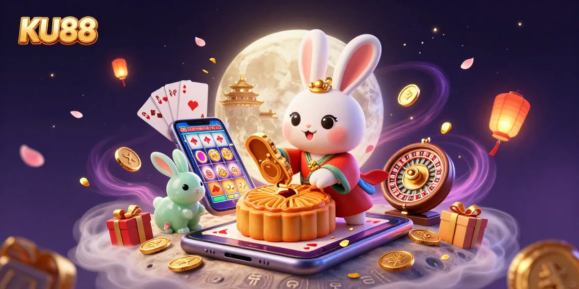 Engage in thrilling gameplay at KU88 showcasing a moon rabbit themed casino experience.