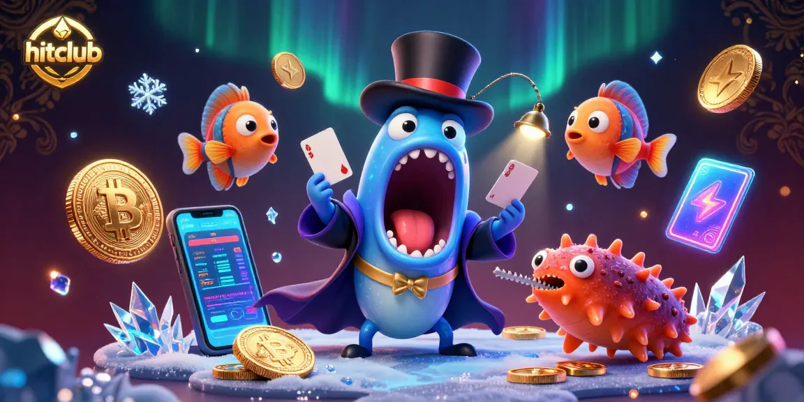 hitclub showcases a whimsical underwater casino scene with vibrant creatures and crypto elements