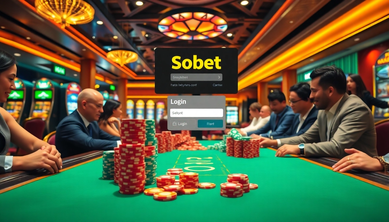 Win at sbobet login with an exciting poker game and vibrant casino atmosphere.