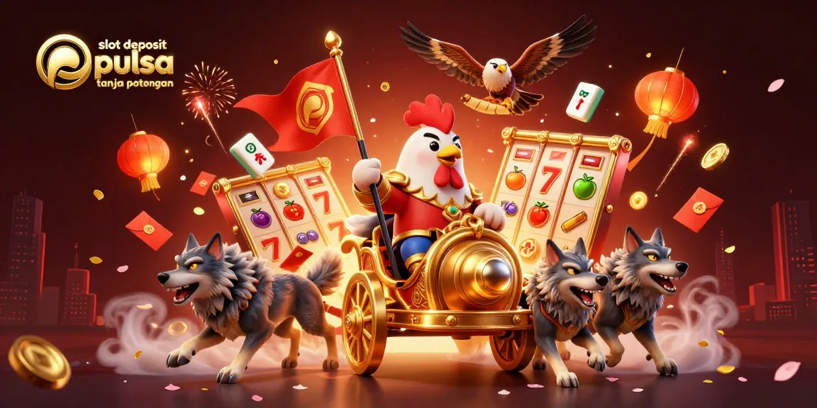 Experience thrilling excitement at slot deposit pulsa tanpa potongan with vibrant online gaming scenes featuring action-packed elements.