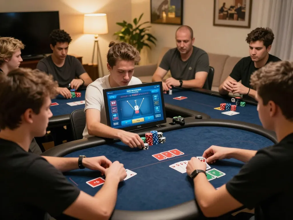 MM88 online poker game in progress with players analyzing hands and placing bets.