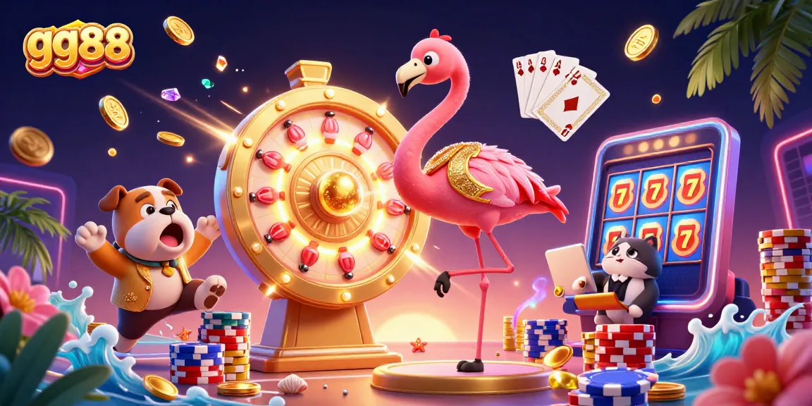 Engage in thrilling gameplay at gg88 with vibrant casino atmosphere showcasing prizes and excitement.