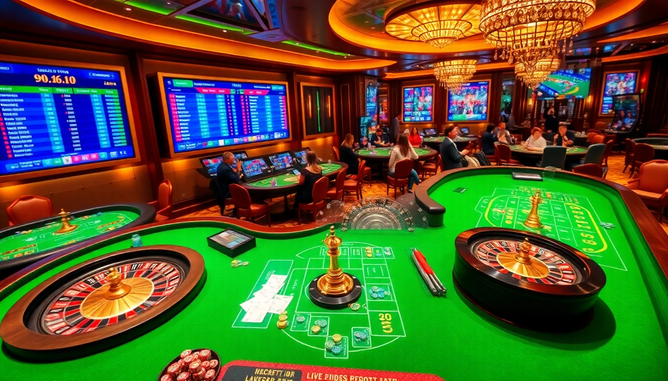 Experience the thrill of sbobet link alternatif with vibrant casino tables and live betting action.