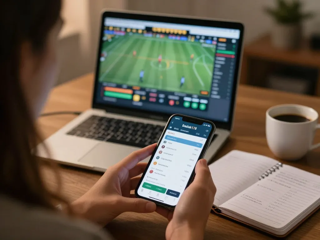 Engaging smartphone view of badak178 sports betting platform highlighting a live game setup.
