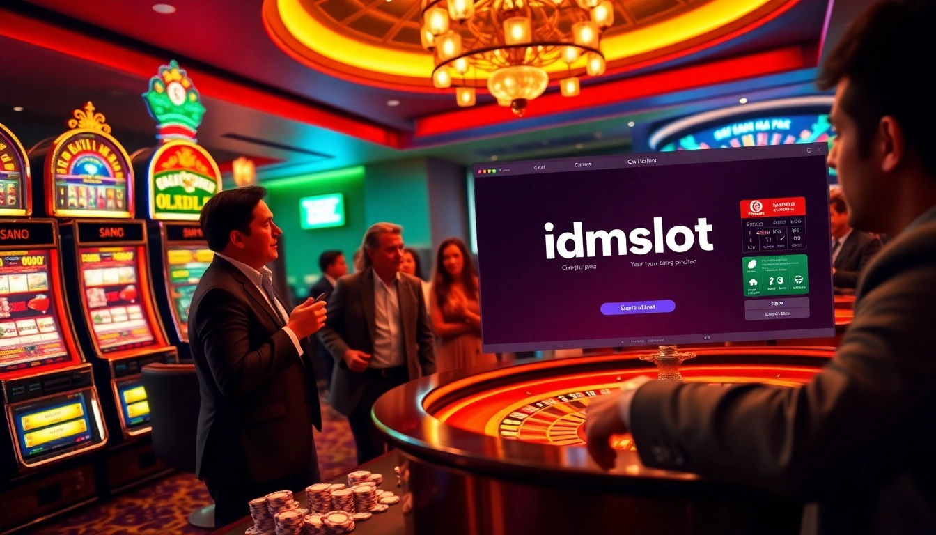 Experience the excitement of idnslot with vibrant casino slot machines and engaging gambling action.