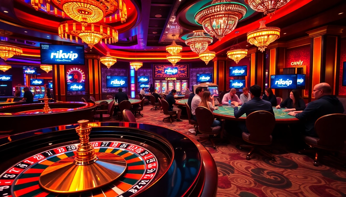 Experience the excitement of gambling at rikvip with vibrant casino tables and thrilling gameplay.
