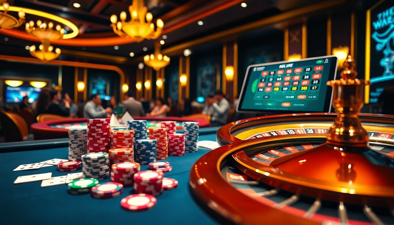 Experience excitement at the table with 68 game bài, poker chips, and roulette.