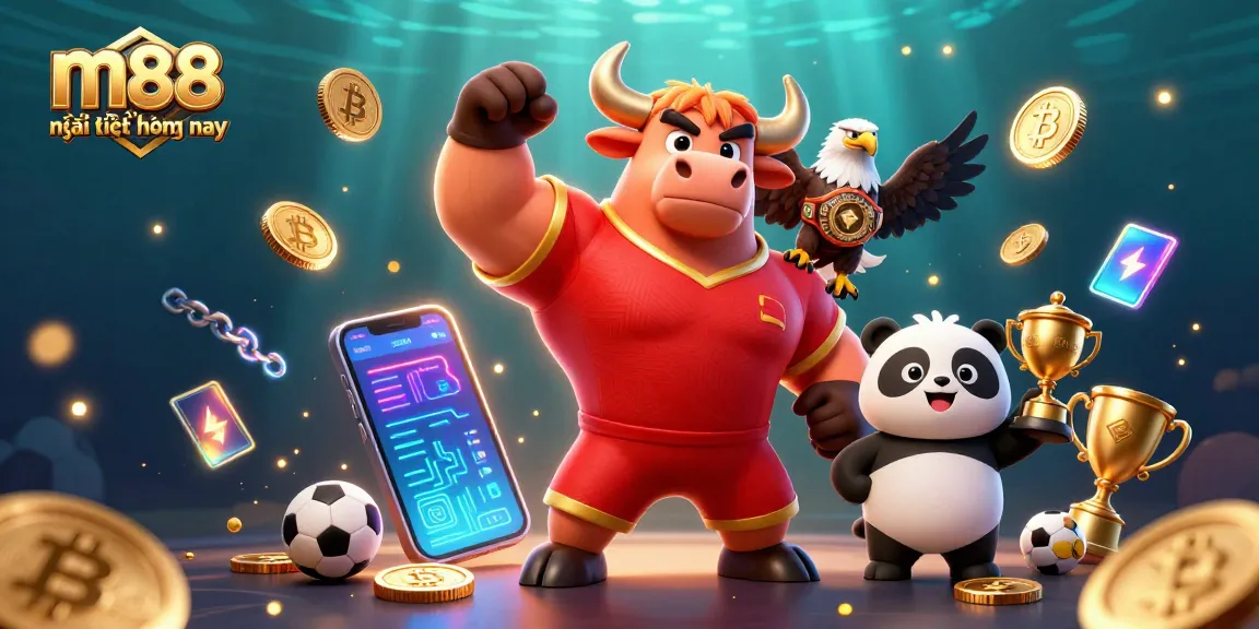 Tìm hiểu về m88 mới nhất hôm nay qua những hoạt động sòng bạc sôi động với sự xuất hiện của bò, đại bàng và gấu trúc.