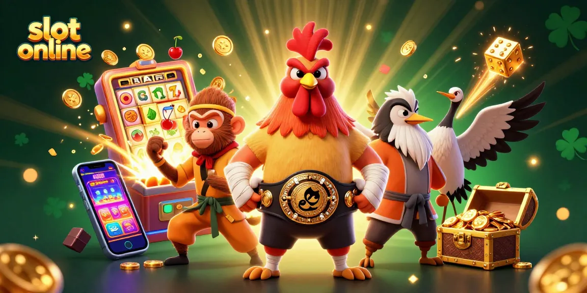 Permainan slot online yang mengasyikkan dengan ilustrasi karakter unik dan elemen jackpot menarik, meraih kemenangan besar!