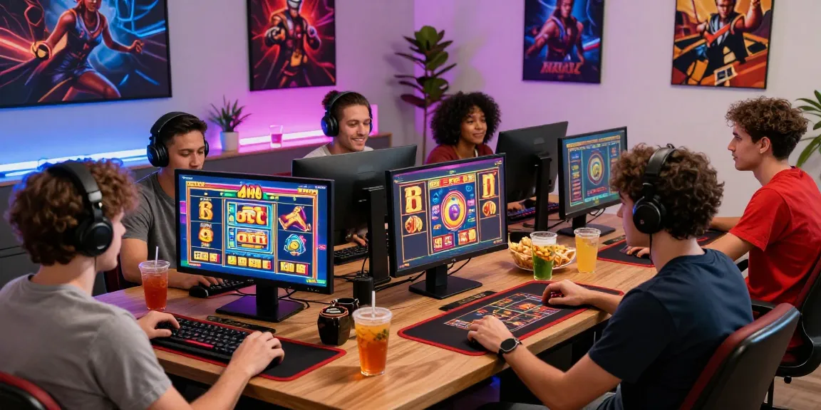 Engaging credit card casino gaming scene from https://euf.co.uk with players enjoying diverse games.