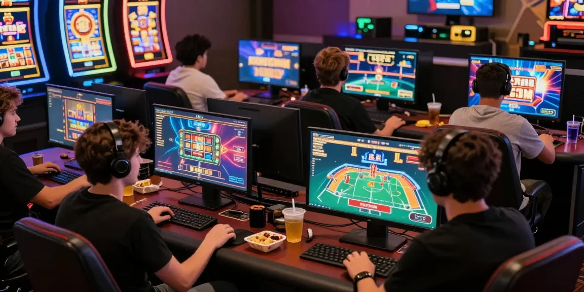 MPOCASH online gaming scene with diverse players enjoying interactive games and vibrant atmosphere.