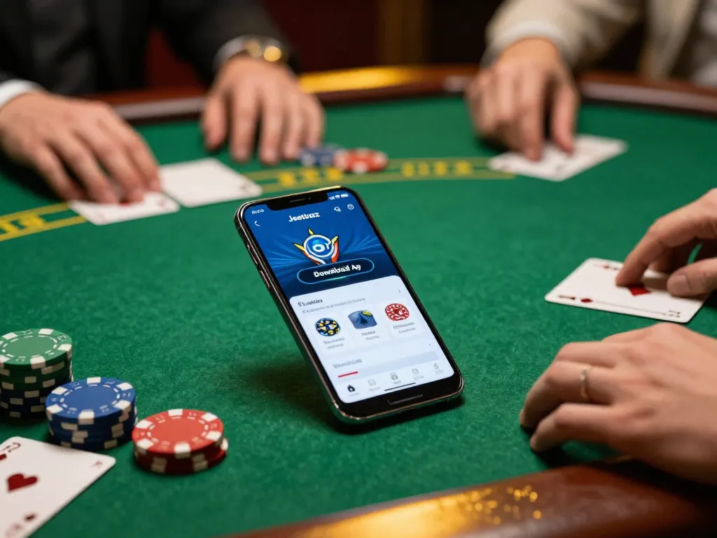 Engage with the Jeetbuzz Download App on your smartphone, enhancing your mobile gaming experience with thrilling poker action.