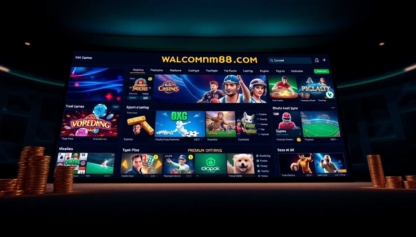 Engaging interface of mm88 com showcasing online casino games and betting options.