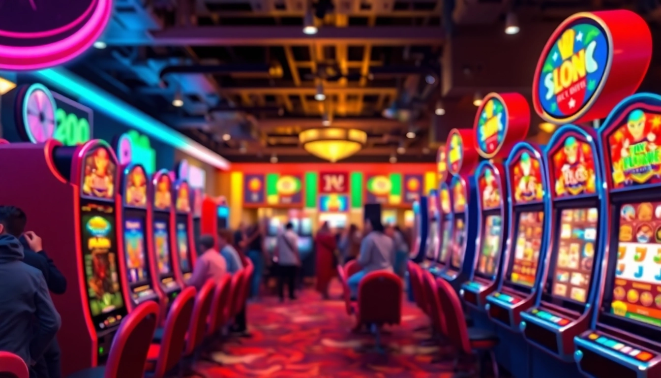 Menangkan pengalaman Slot Game yang seru di kasino dengan berbagai mesin warna-warni.