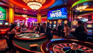 Experience the excitement of gambling at https://ww88b.com/ with thrilling poker tables and vibrant slot machines.