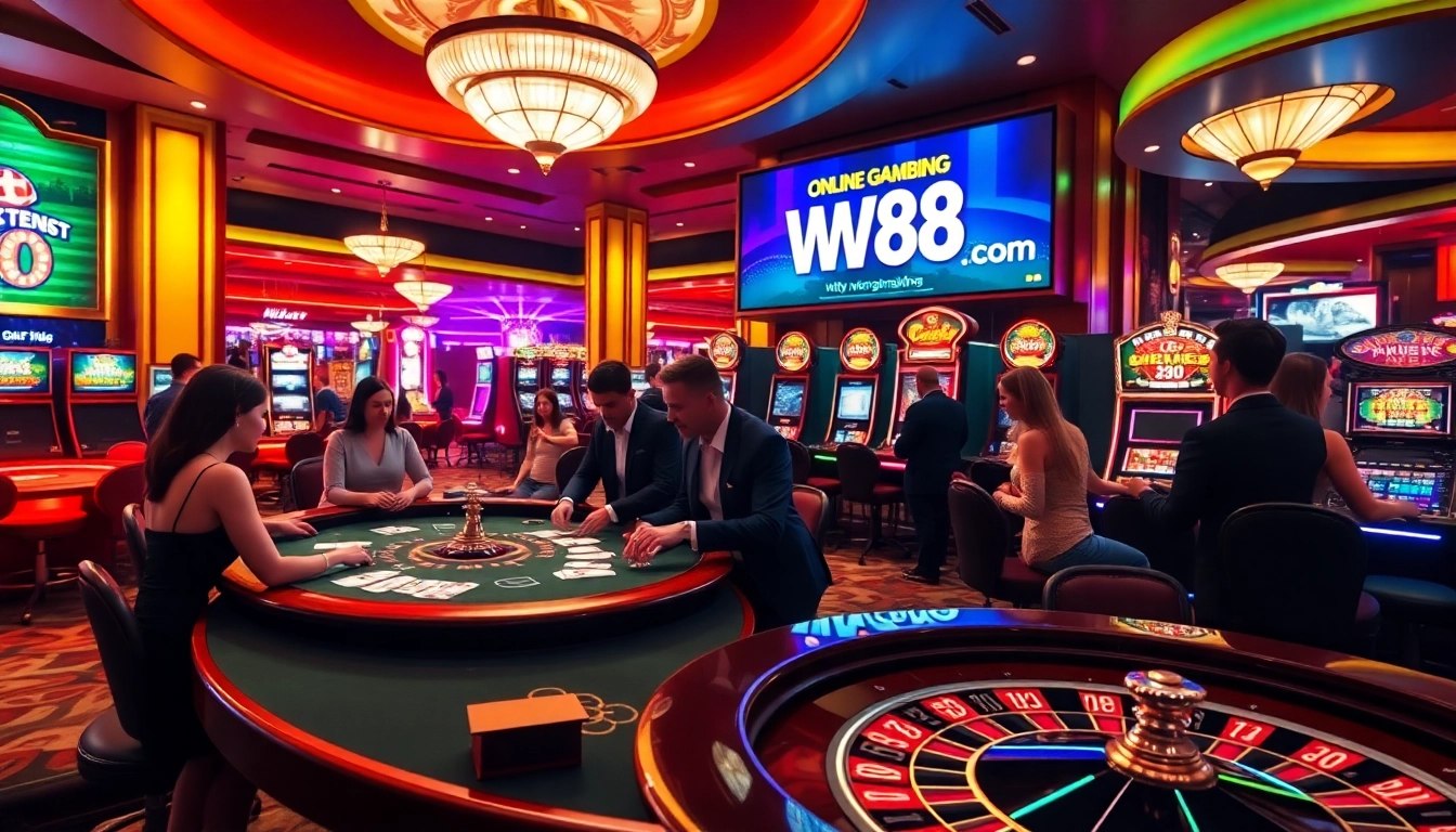 Experience the excitement of gambling at https://ww88b.com/ with thrilling poker tables and vibrant slot machines.