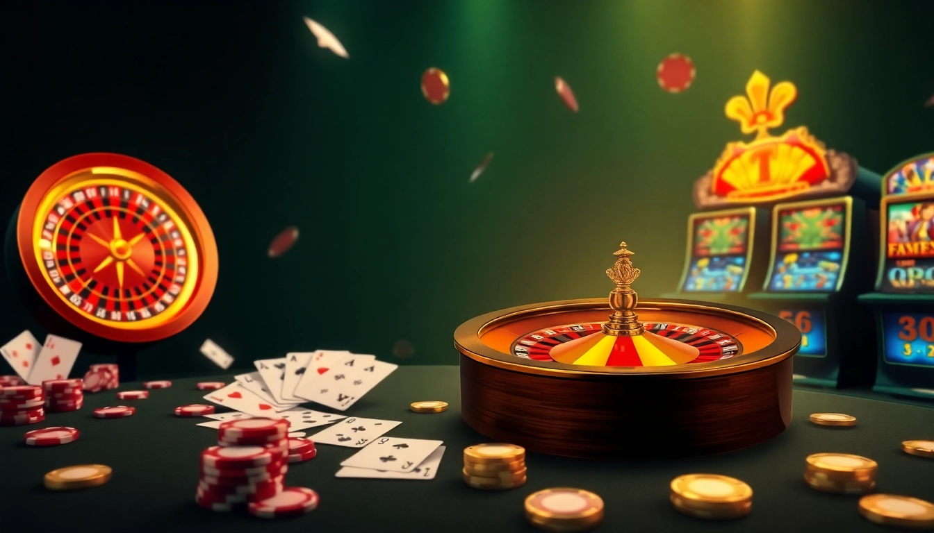 View the exciting gaming interface at https://mm88.tokyo/ showcasing roulette, poker, and engaging slot machines.