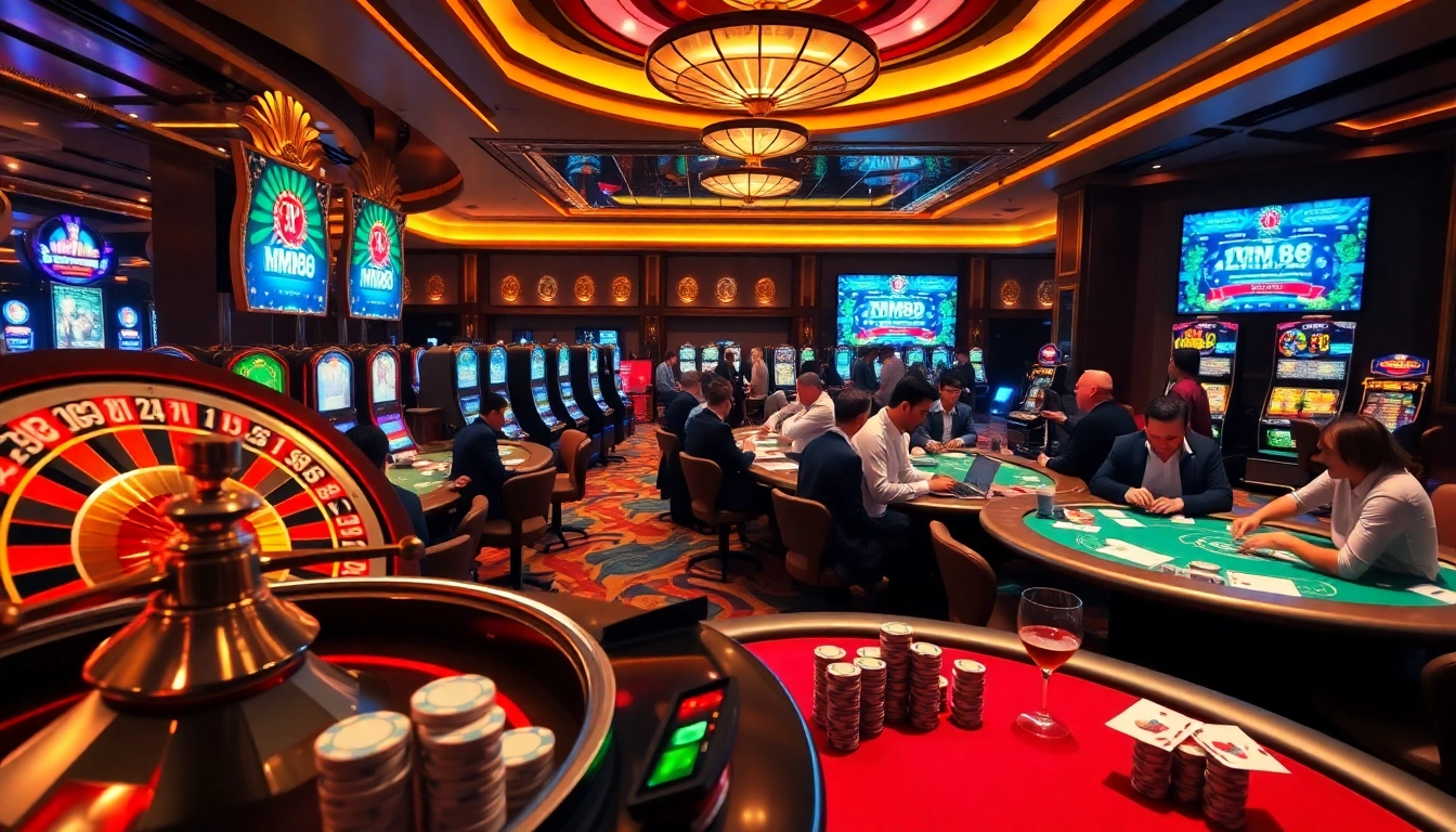 Experience excitement at https://mm88.bar/ with vibrant casino tables and thrilling games like poker and roulette.